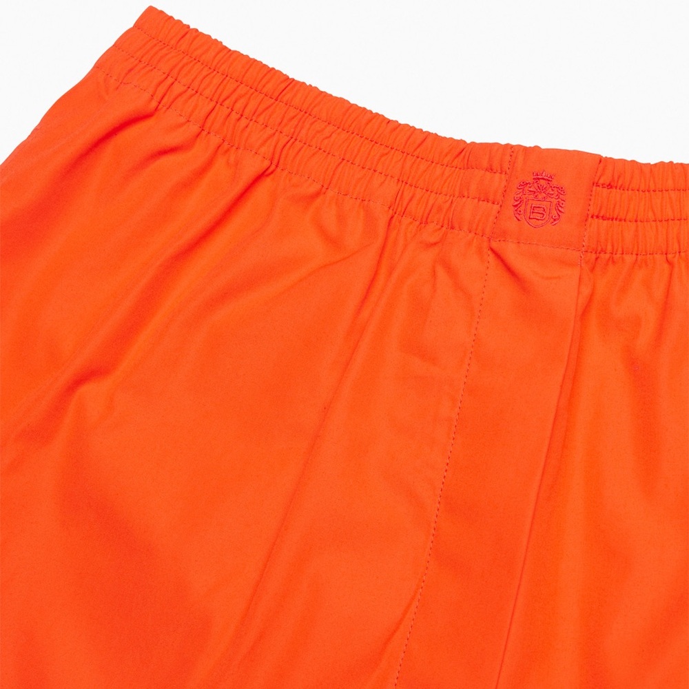 Aritzia Babaton Deakins Short - Ablaze Orange Relaxed High Rise Cotton Shorts - Picture 4 of 12